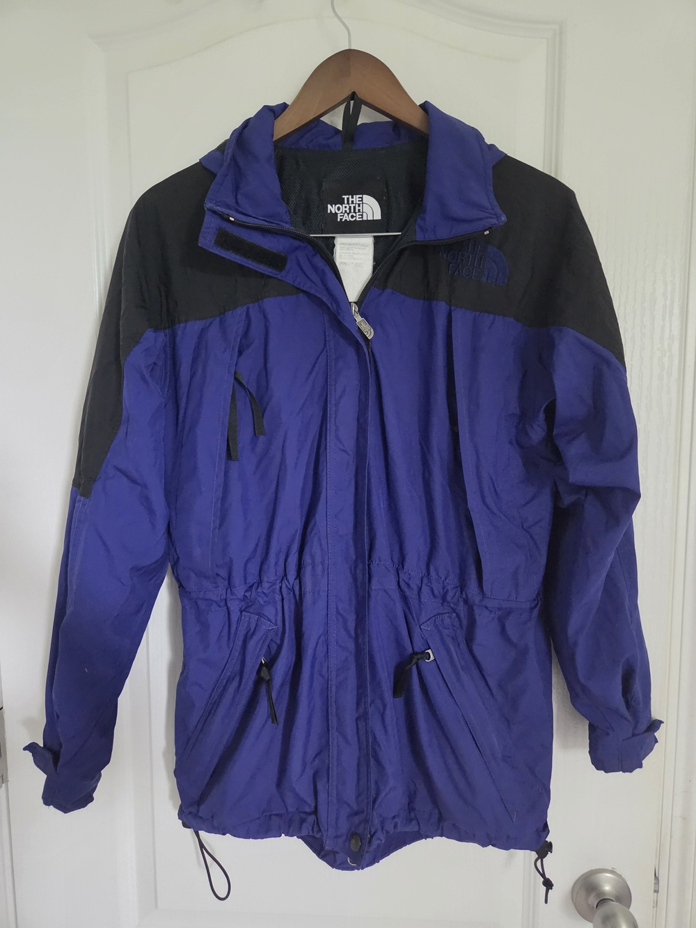Vintage The North Face Mountain Light Jacket Womens Small Blue Black Parka 90s